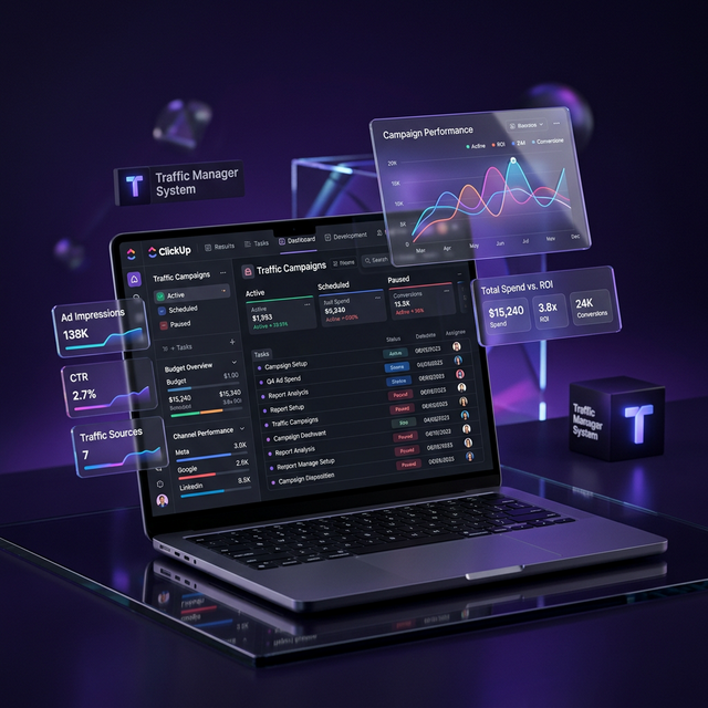 Template completo do sistema de gestão de tráfego